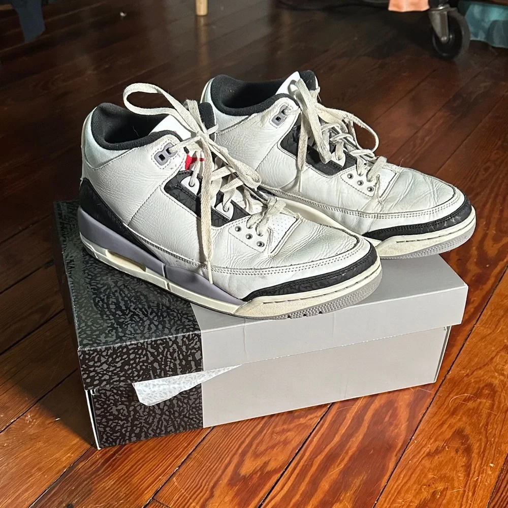 Sz 11 Air Jordan 3 Retro Summit White Fire Red